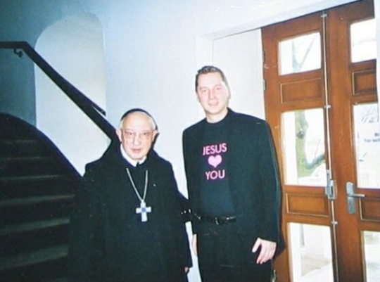 Altabt Niggl und Bischof Ralph Napierski